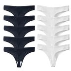 Bragas Tanga de Algodón Sin Costuras – Compra 5 y Lleva 10