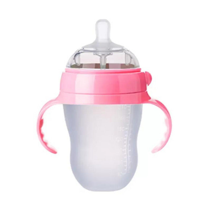 Biberón de silicona antiasfixia y anticólicos