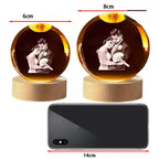 Lámpara Bola de Cristal con Foto Personalizada