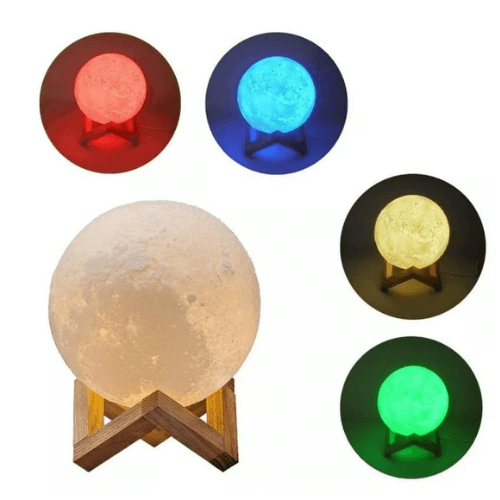 Lámpara Luna Llena LED 3D
