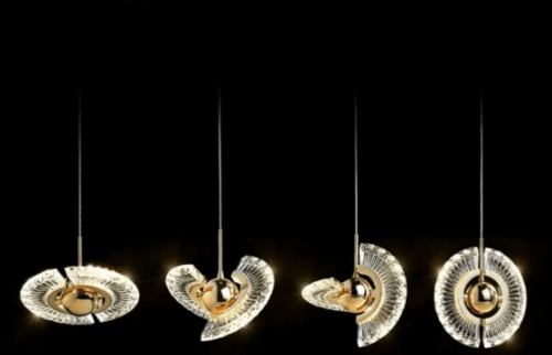 Lámpara Colgante de Cristal