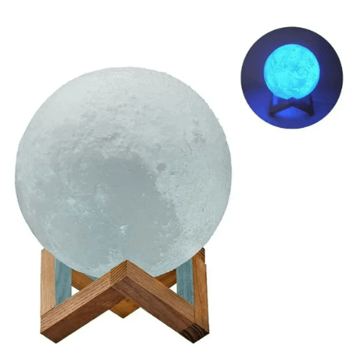 Lámpara Luna Llena LED 3D