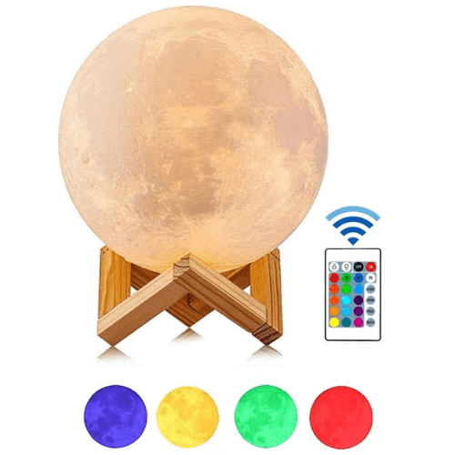 Lámpara Luna Llena LED 3D