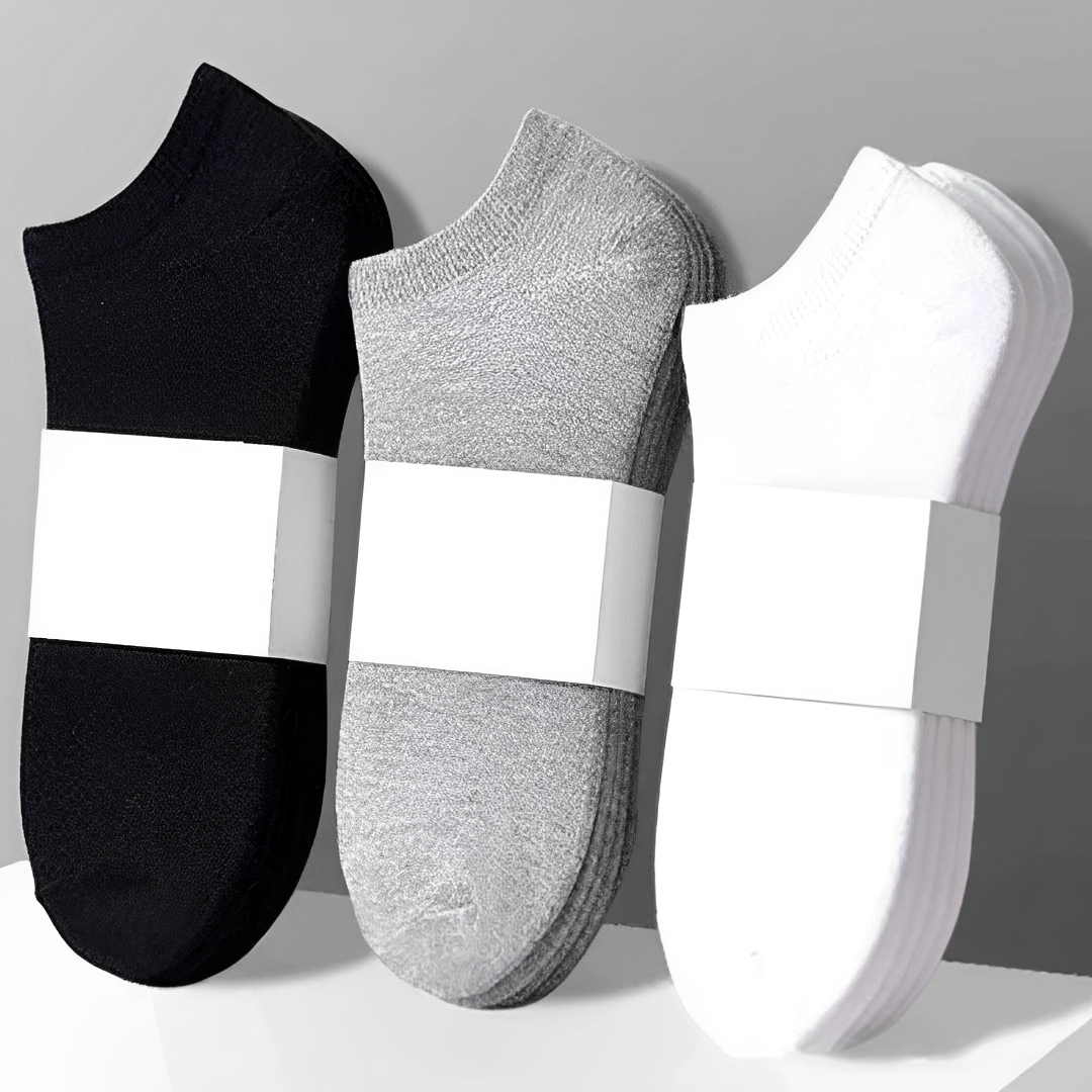 Pack de Calcetines Tobilleros Transpirables – ¡Llévate 10 pagando solo 5!