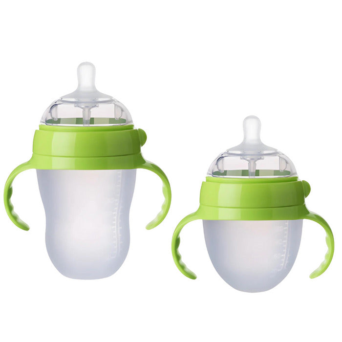 Biberón de silicona antiasfixia y anticólicos